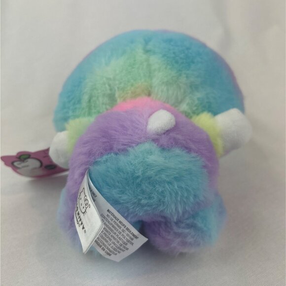 Fiesta Sanrio Hello Kitty Plush Rainbow Sherbet Soft Stuffed Toy Pink Bow Tag - Picture 7 of 13